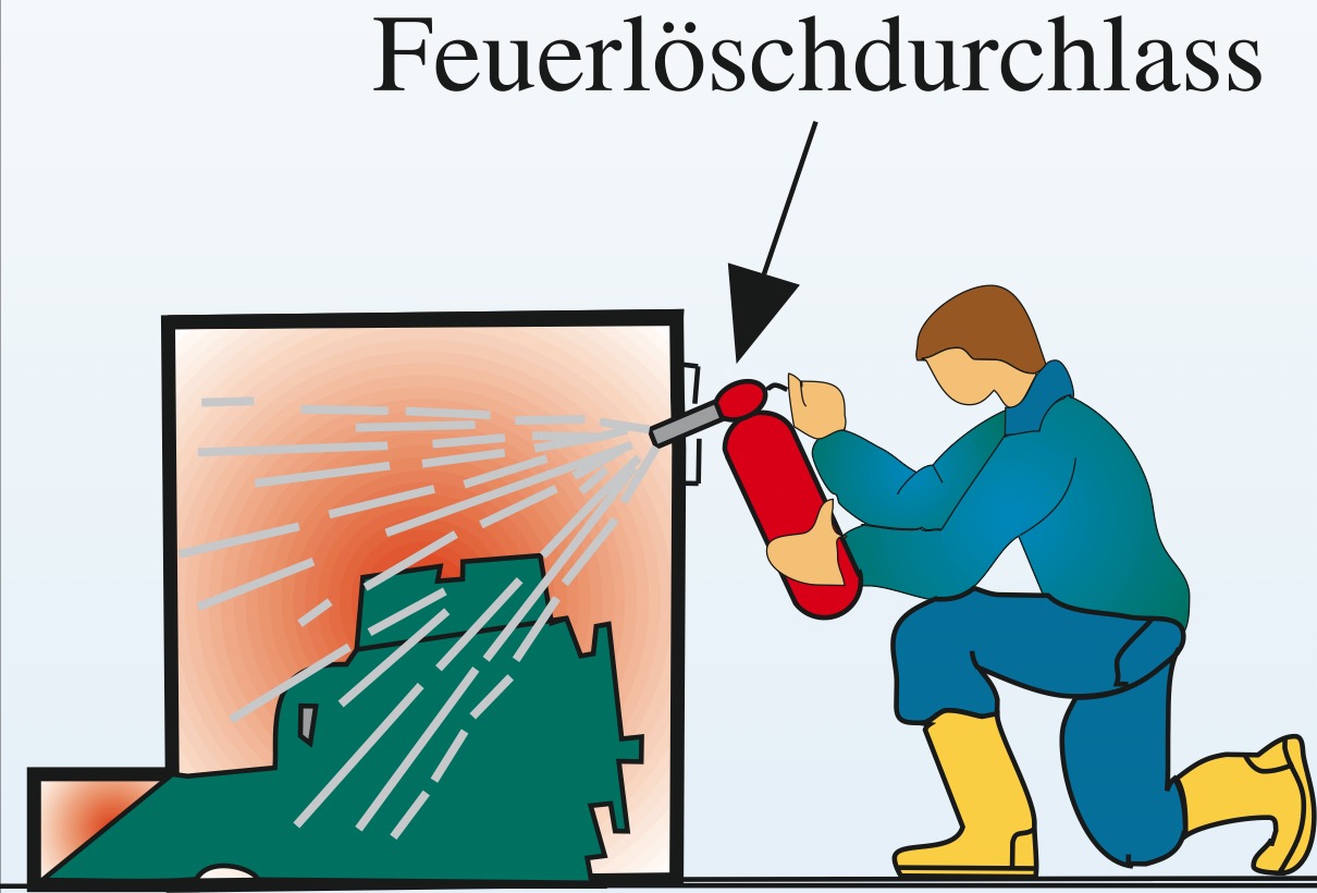 Feuerlöschdurchlass.